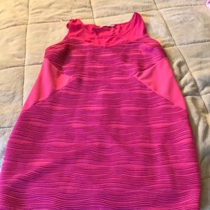 Pink body con dress